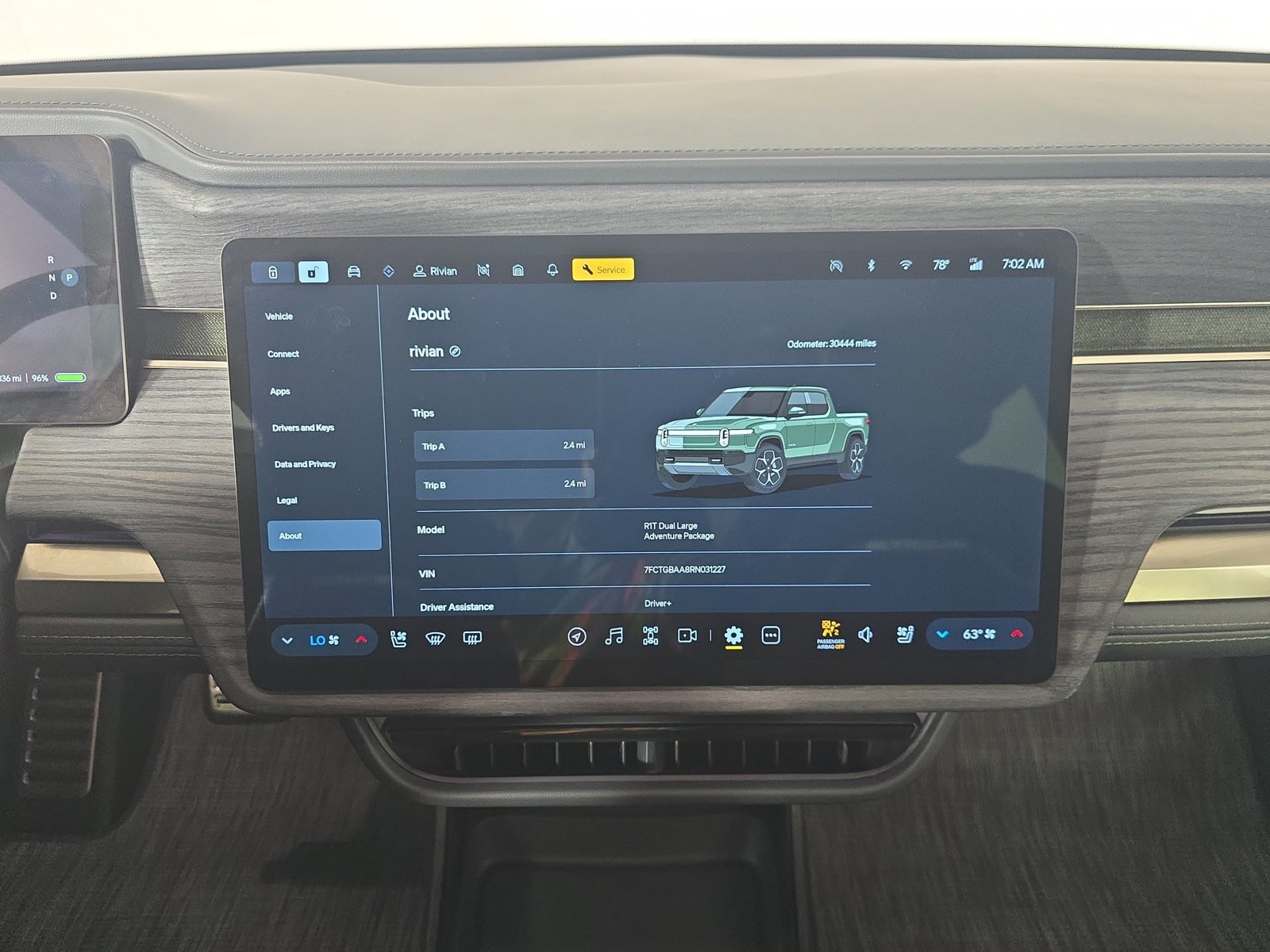 Used 2024 Rivian R1T Adventure Dual AWD/4WD image 27