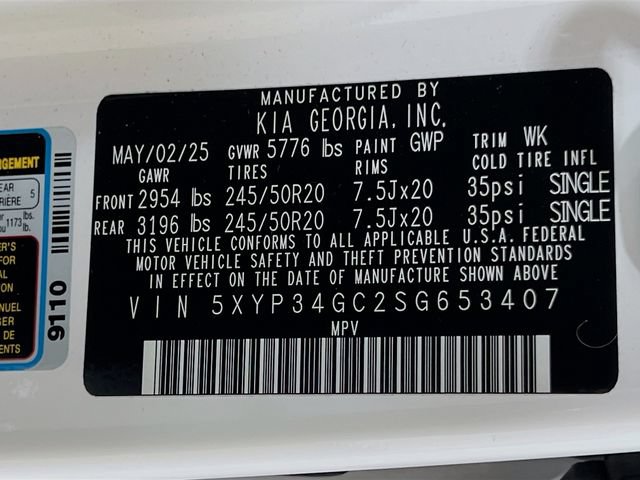 Certified 2025 Kia Telluride EX w/ EX Captain's Chair Package FWD image 35