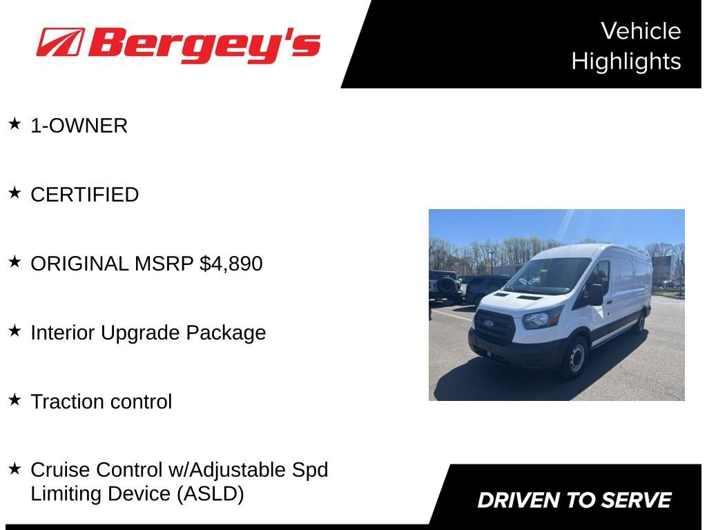 Certified 2020 Ford Transit 250 Medium Roof w/ Interior Upgrade Package image 5