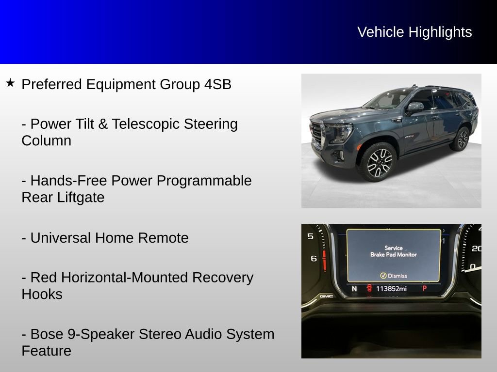 Used 2021 GMC Yukon AT4 w/ AT4 Premium Package image 16