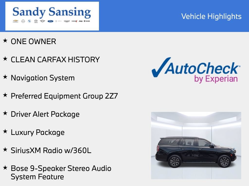 Used 2023 Chevrolet Tahoe Z71 w/ Luxury Package AWD/4WD image 13