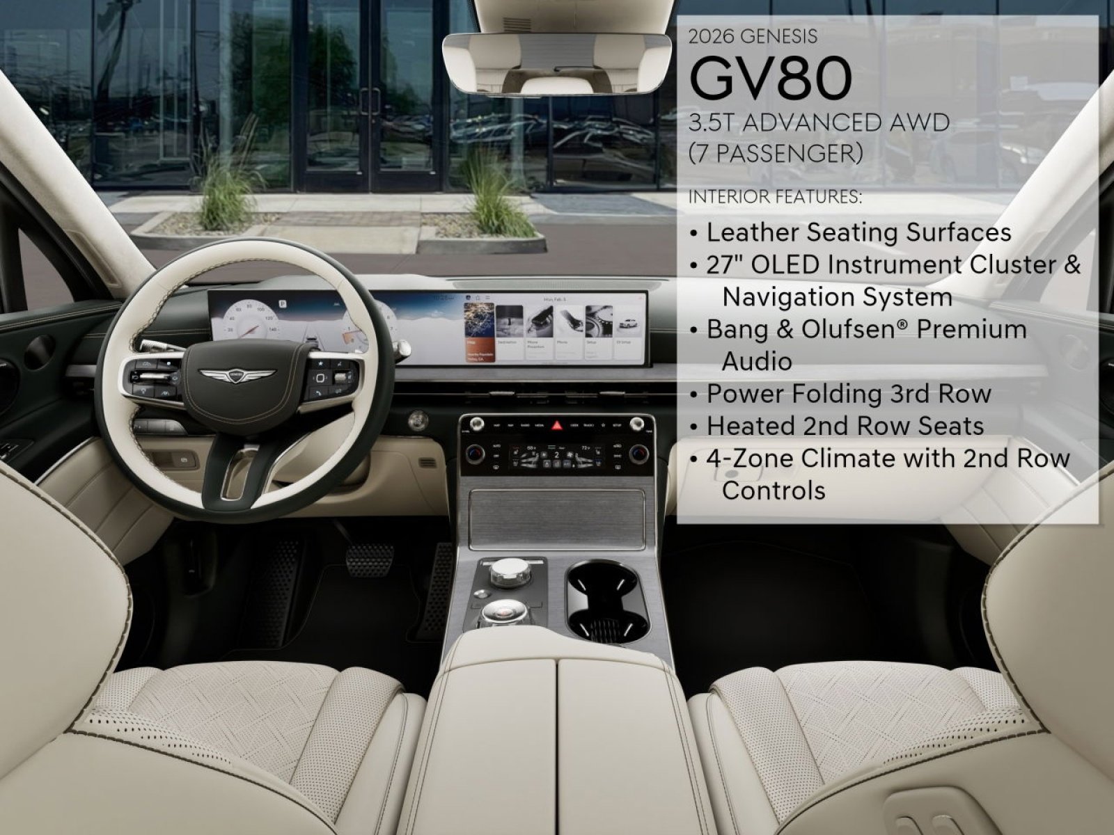New 2026 Genesis GV80 3.5T Advanced image 15