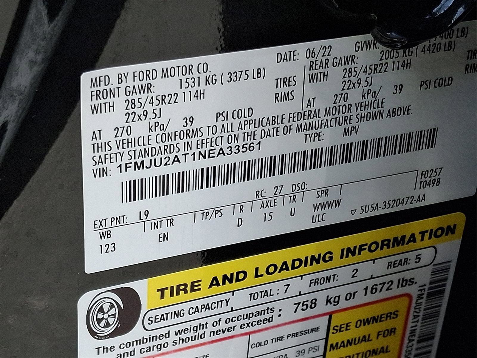 Used 2022 Ford Expedition Limited image 92