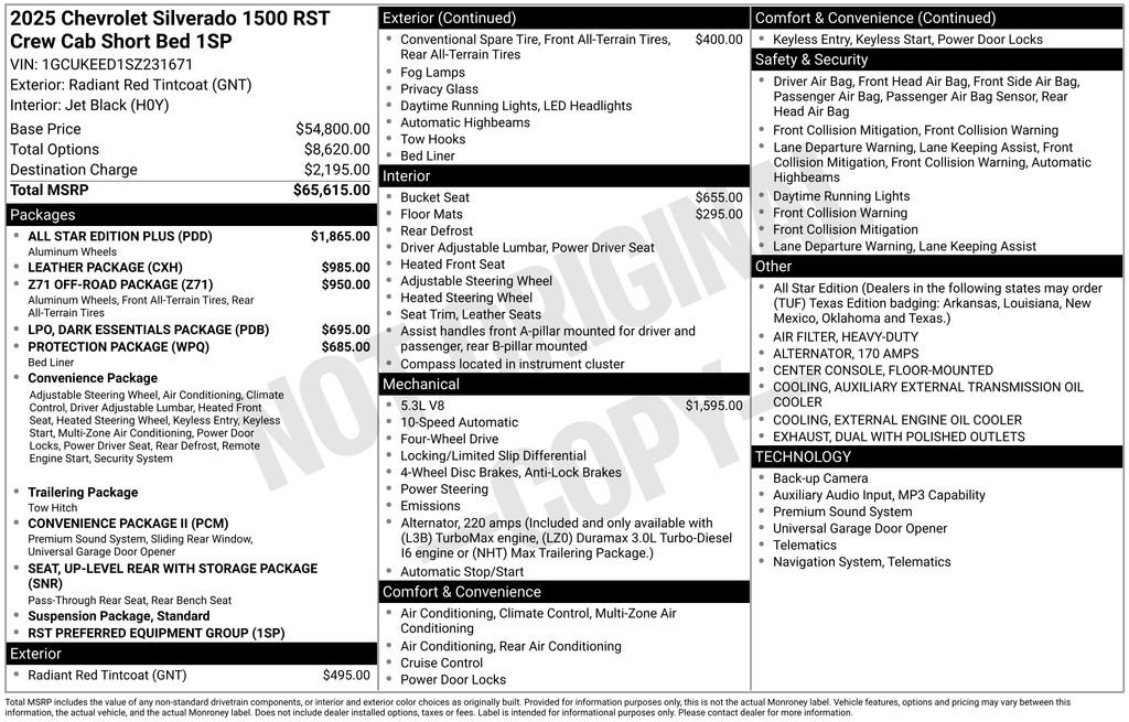 Used 2025 Chevrolet Silverado 1500 RST w/ All Star Edition Plus AWD/4WD image 46