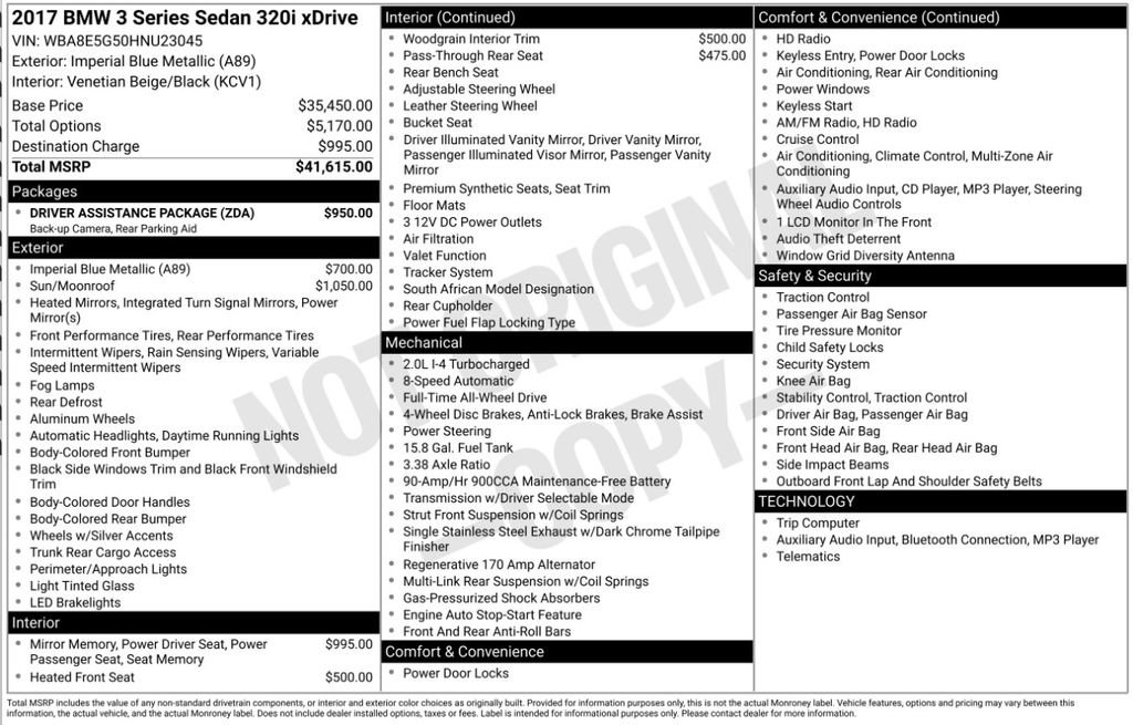 Used 2017 BMW 320i xDrive 320i xDrive image 6