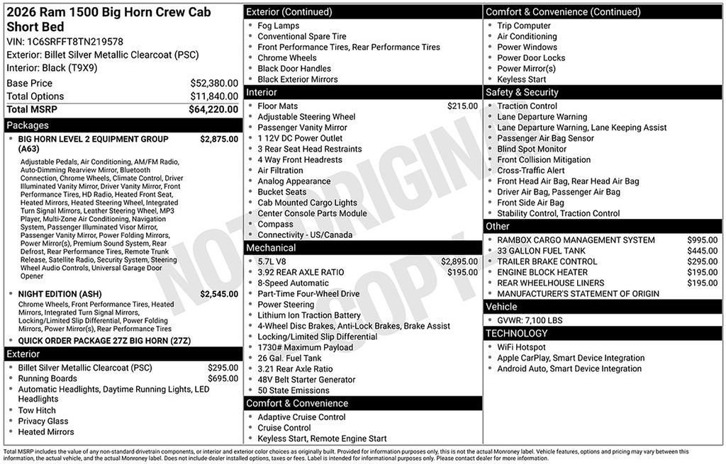 New 2026 RAM 1500 Big Horn image 9