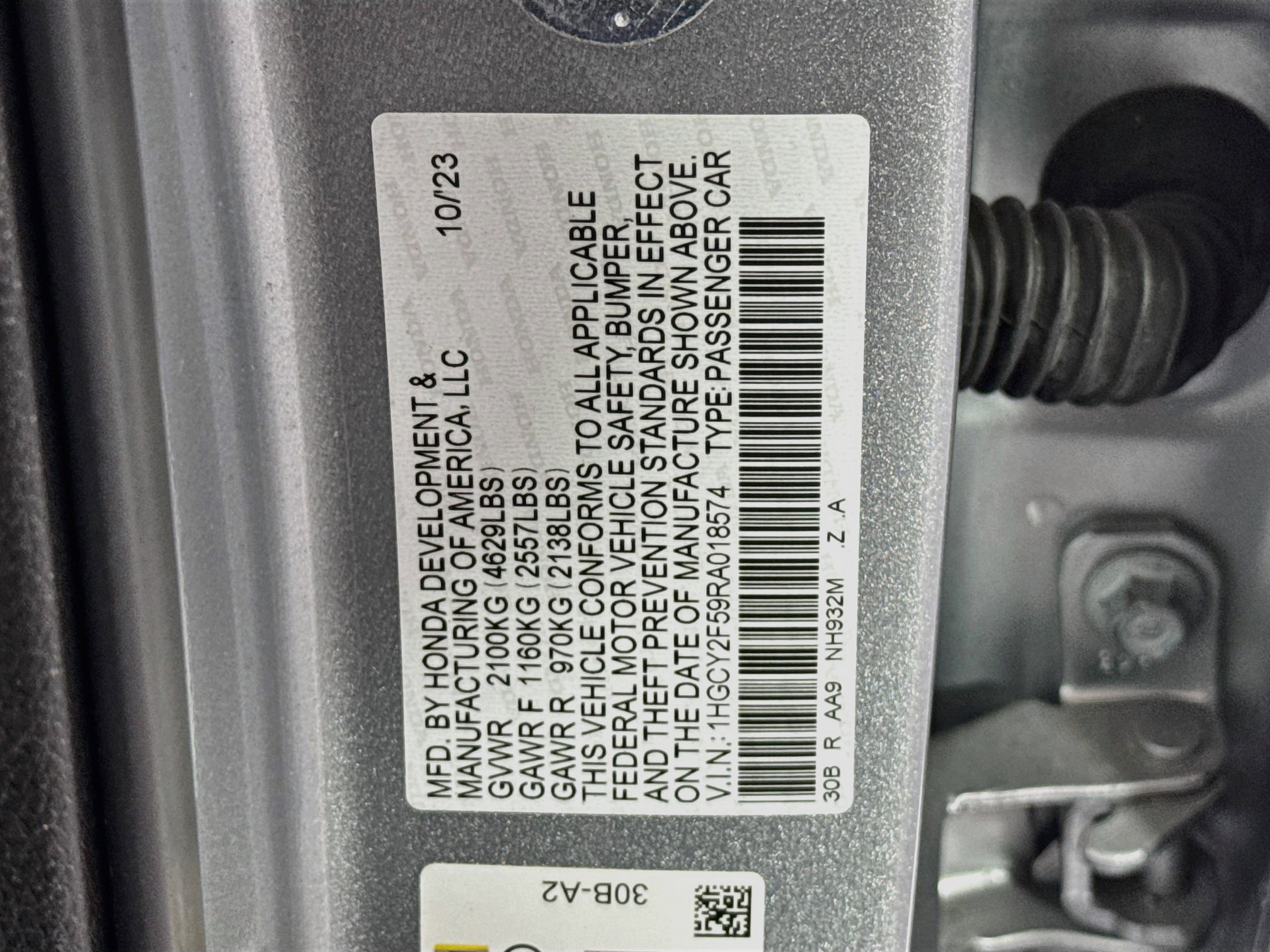Certified 2024 Honda Accord Sport image 30