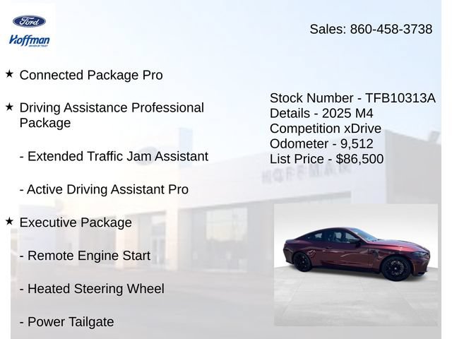 Used 2025 BMW M4 xDrive Competition AWD/4WD image 5