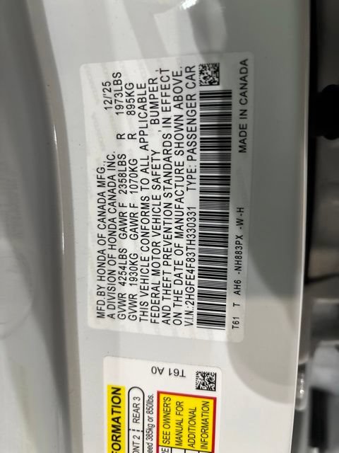 Used 2026 Honda Civic FWD Hybrid Sedan image 44