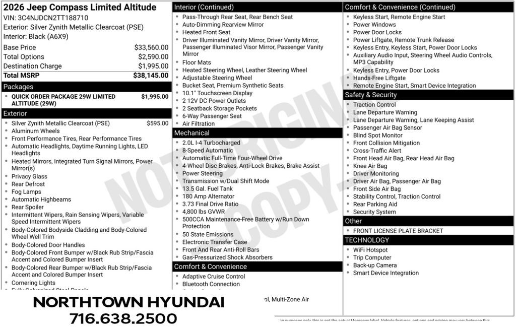 Used 2026 Jeep Compass Limited AWD/4WD image 8