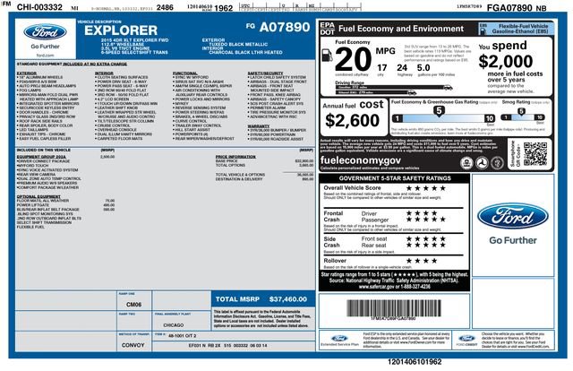 Used 2015 Ford Explorer XLT w/ Equipment Group 202A image 7