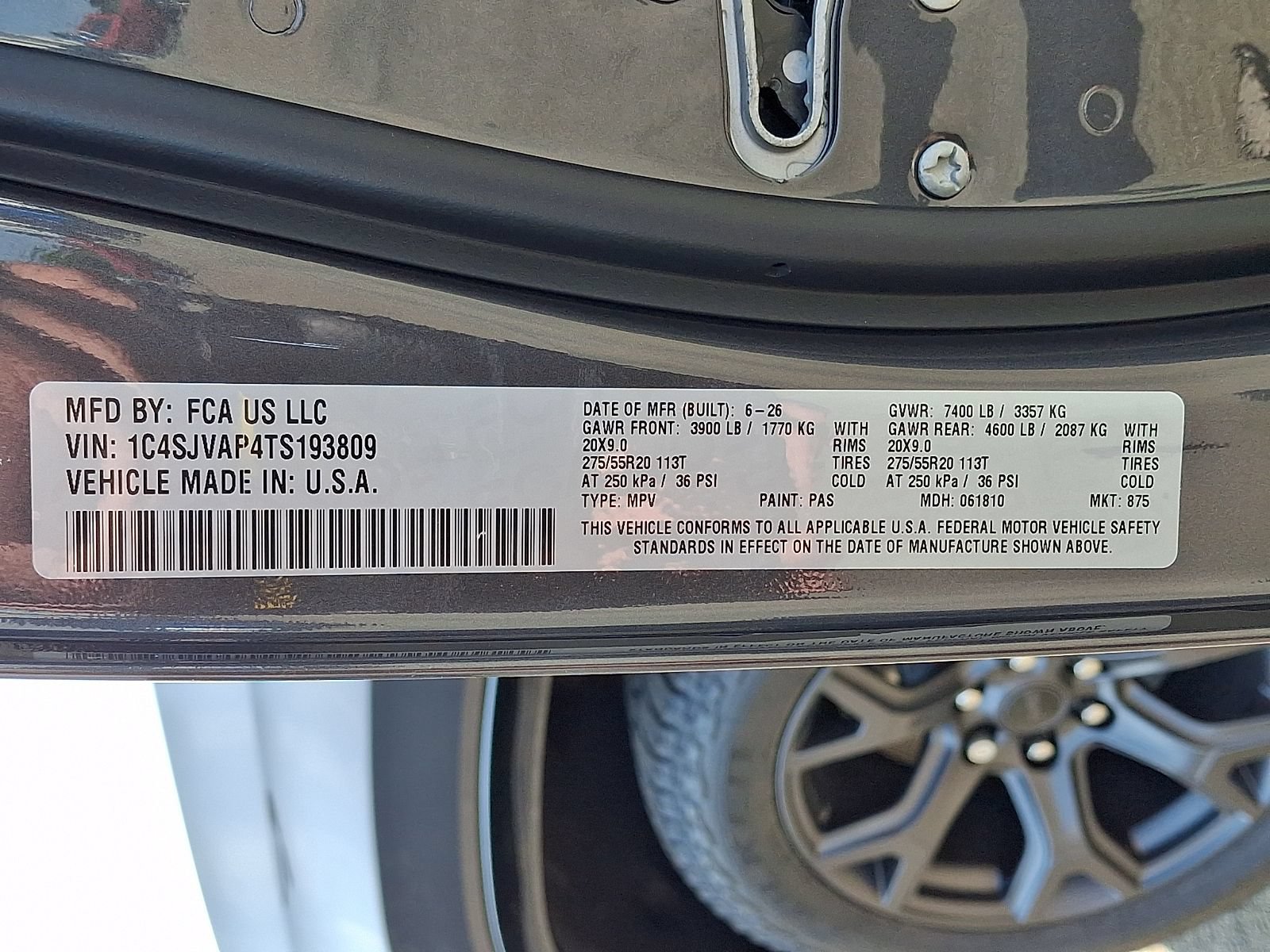 New 2026 Jeep Grand Wagoneer 4WD w/ Quick Order Packge 29V Upland image 13