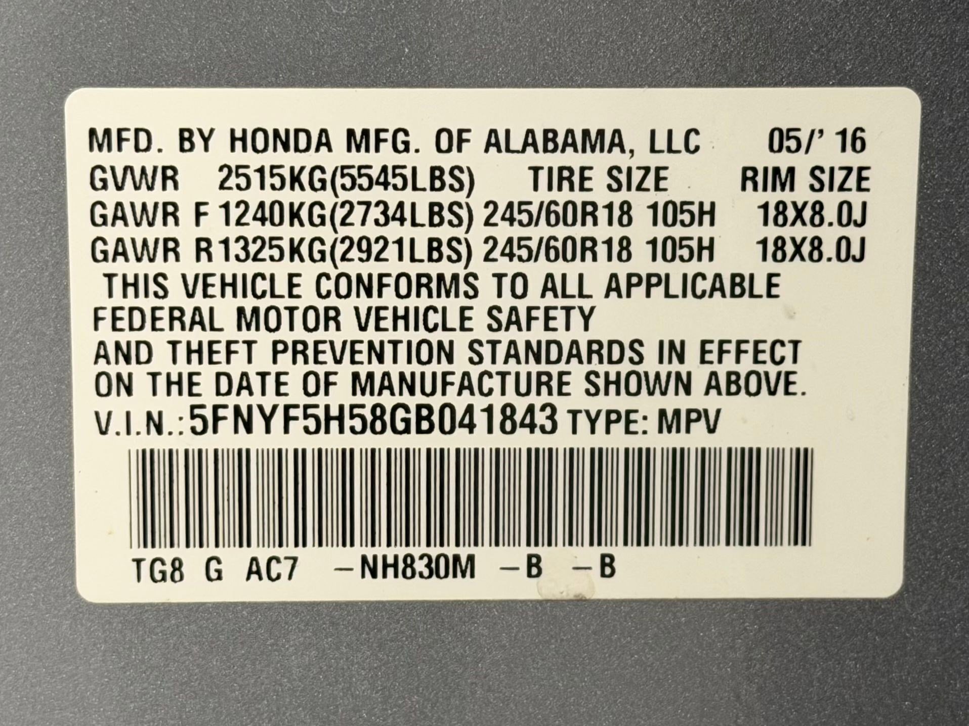 Used 2016 Honda Pilot EX-L image 22