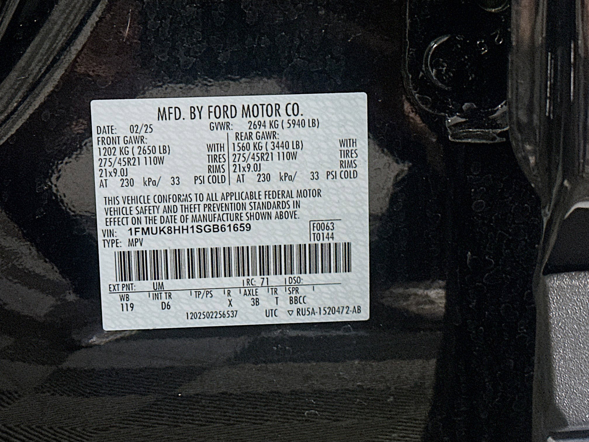 Used 2025 Ford Explorer Platinum w/ LUX Leather Package image 12