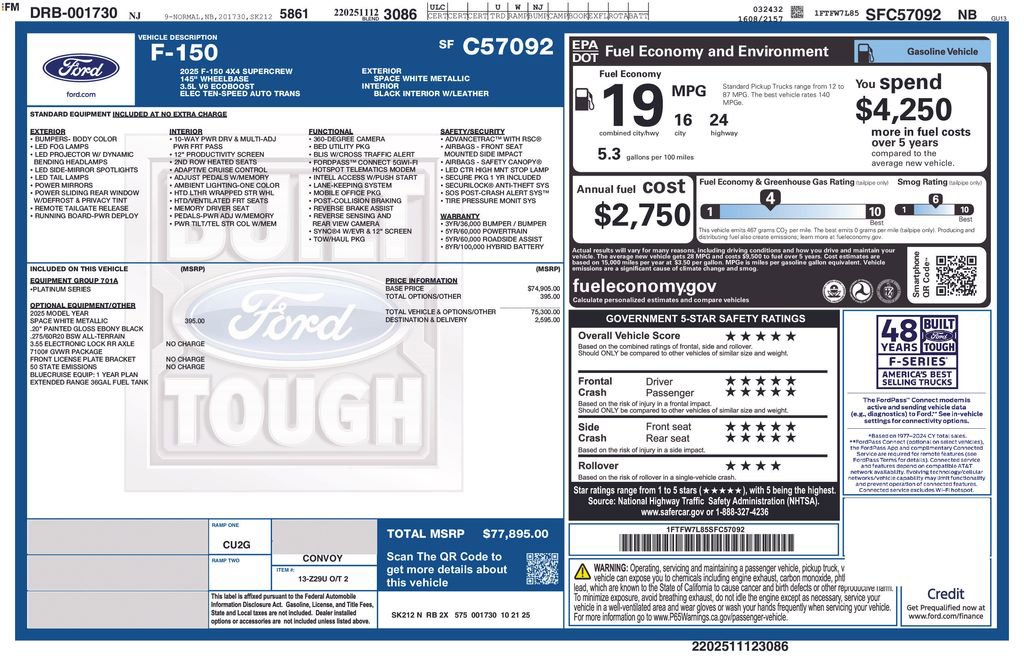 New 2025 Ford F150 Platinum AWD/4WD image 31
