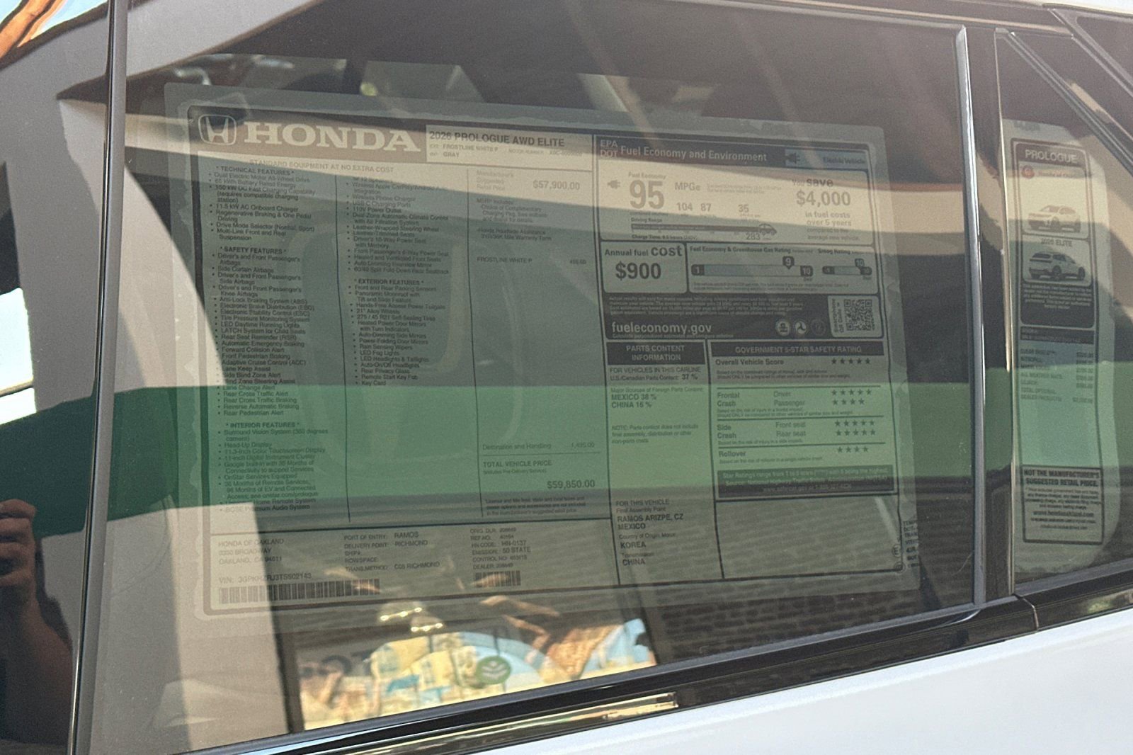 New 2026 Honda Prologue Elite image 25