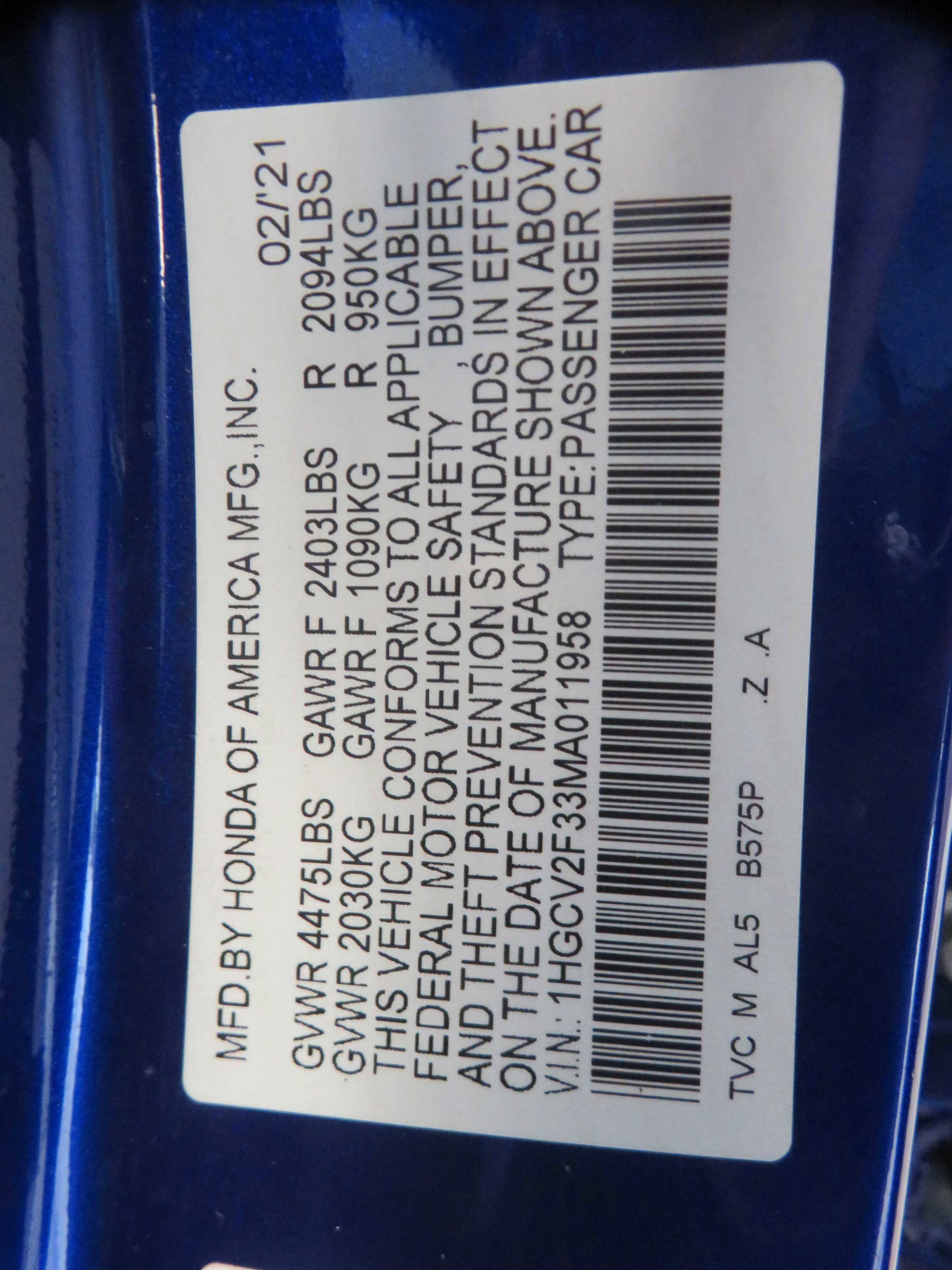 Used 2021 Honda Accord Sport image 77