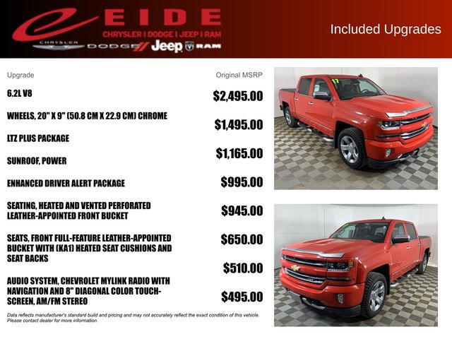 Used 2017 Chevrolet Silverado 1500 LTZ Z71 w/ LTZ Plus Package image 12