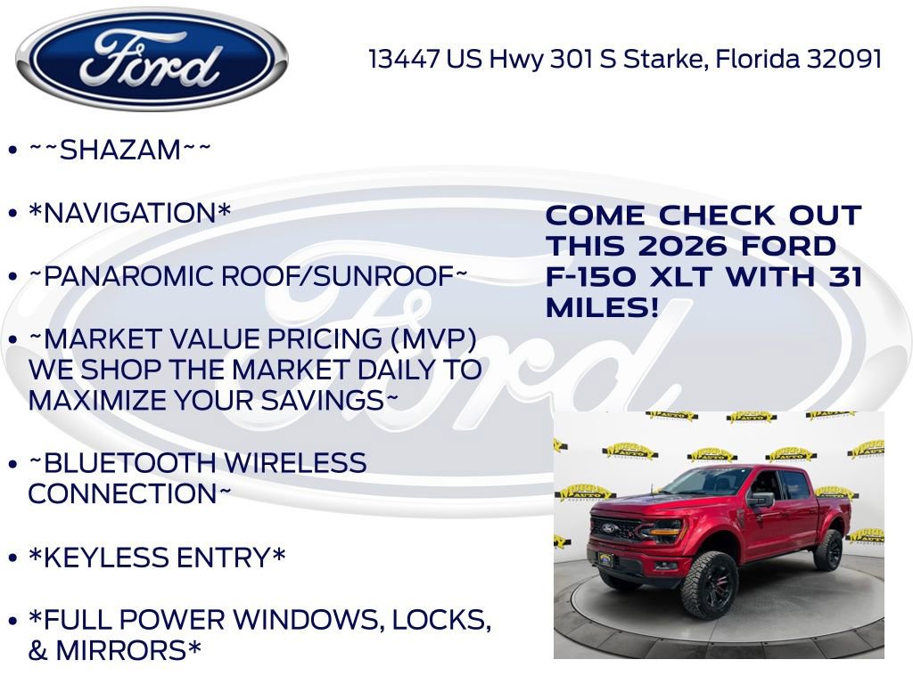 New 2026 Ford F150 XLT w/ Equipment Group 303A High image 5