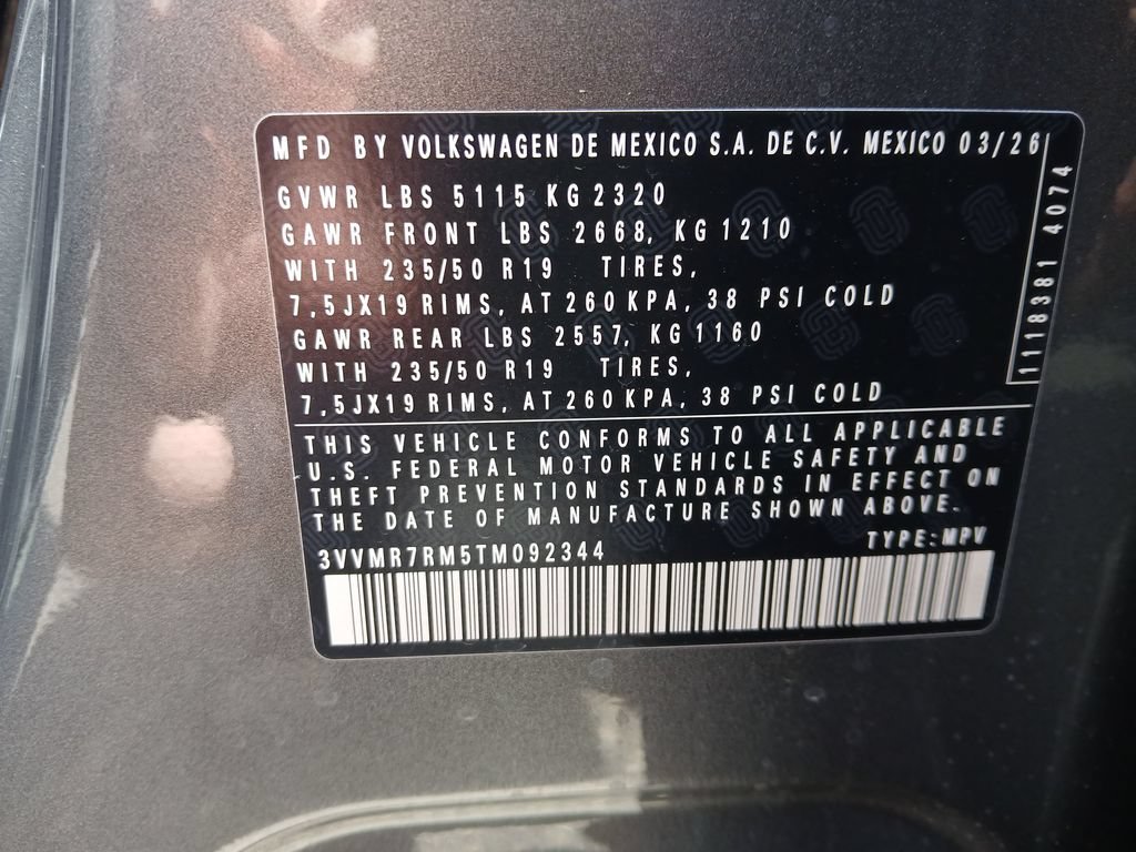 New 2026 Volkswagen Tiguan SE AWD/4WD image 29