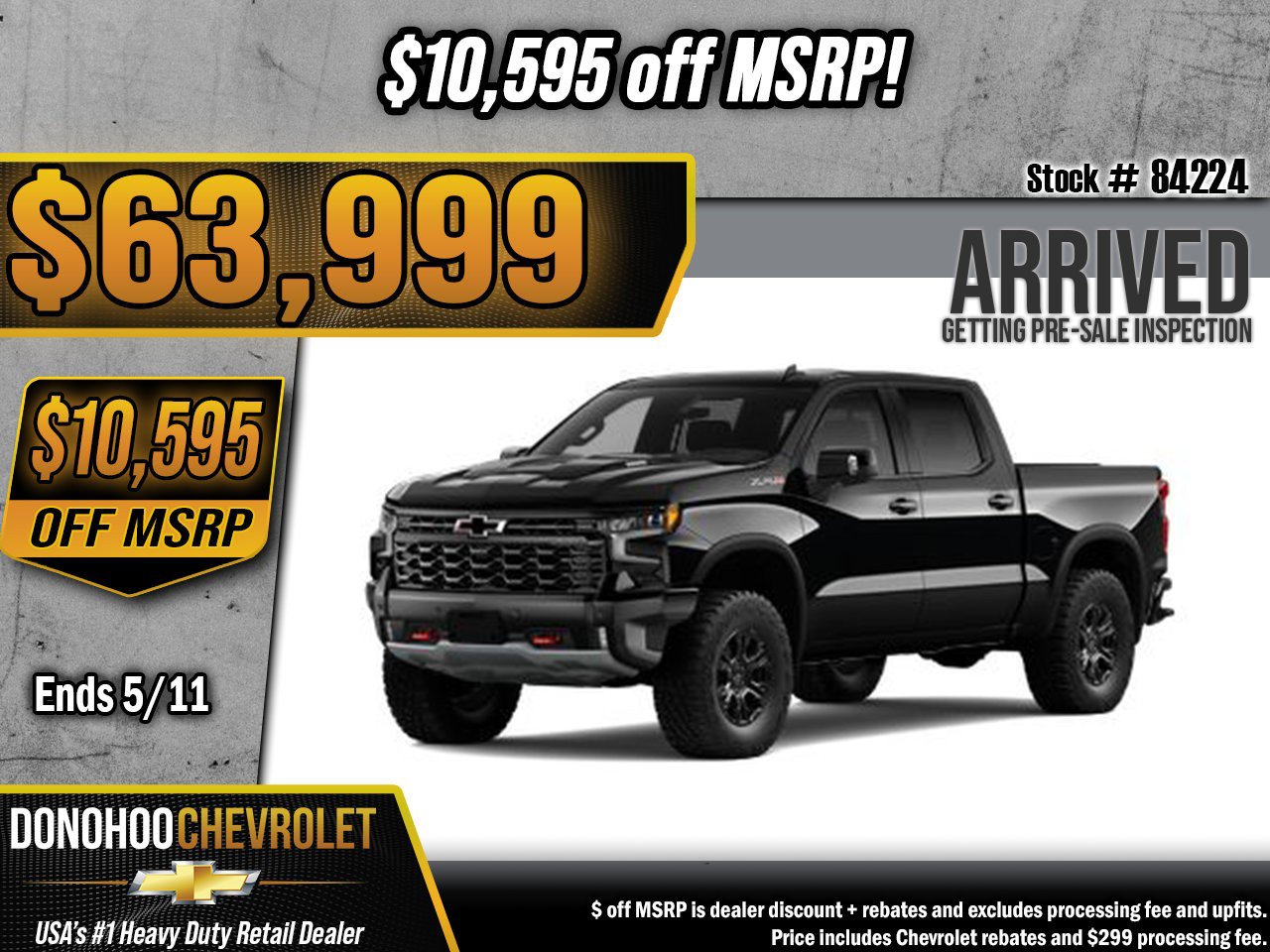 New 2026 Chevrolet Silverado 1500 ZR2 AWD/4WD image 1