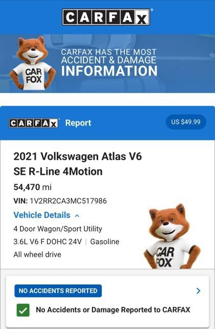 Used 2021 Volkswagen Atlas SE w/ Panoramic Sunroof Package AWD/4WD image 7