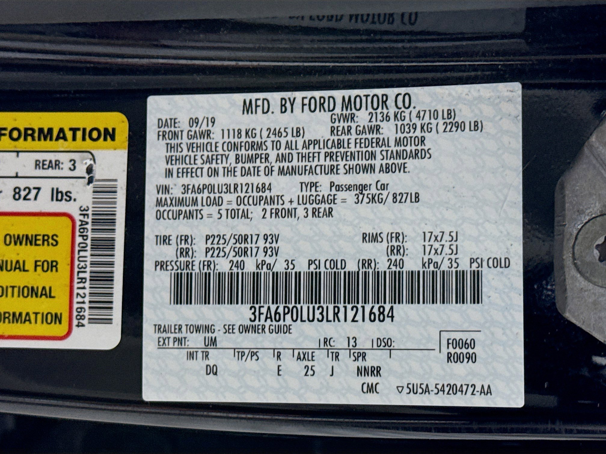 Used 2020 Ford Fusion SE image 30