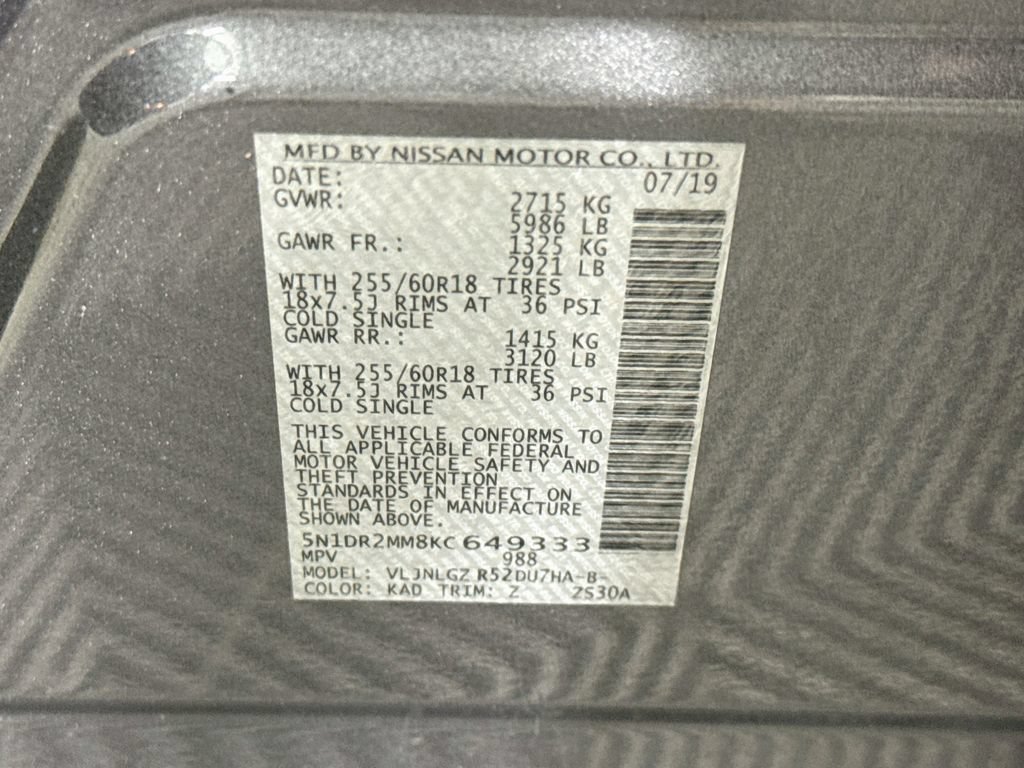 Used 2019 Nissan Pathfinder SL AWD/4WD image 39