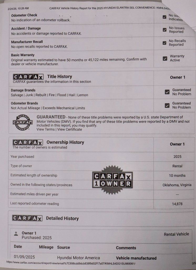 Certified 2025 Hyundai Elantra SEL image 8