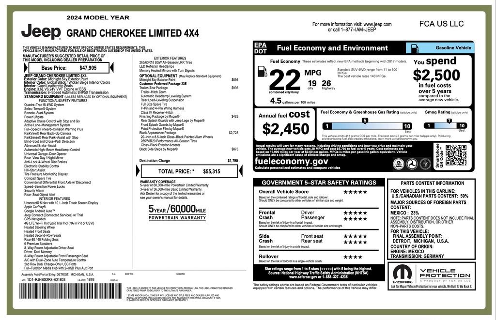 Certified 2024 Jeep Grand Cherokee Limited w/ Black Appearance Package video 2