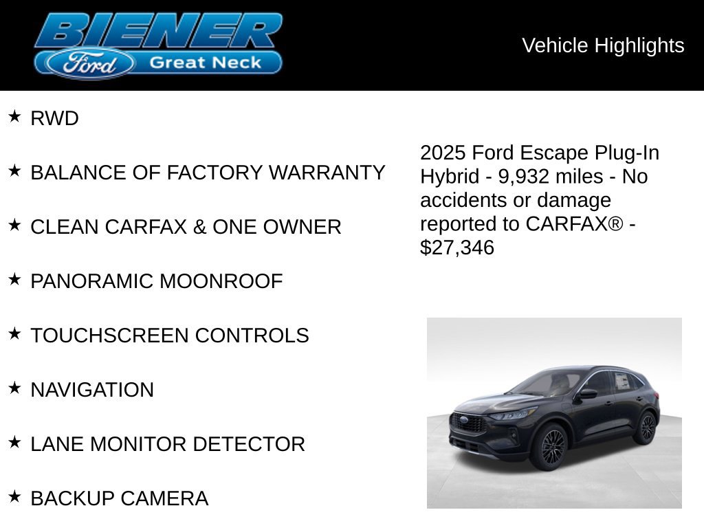 Used 2025 Ford Escape SE FWD image 9