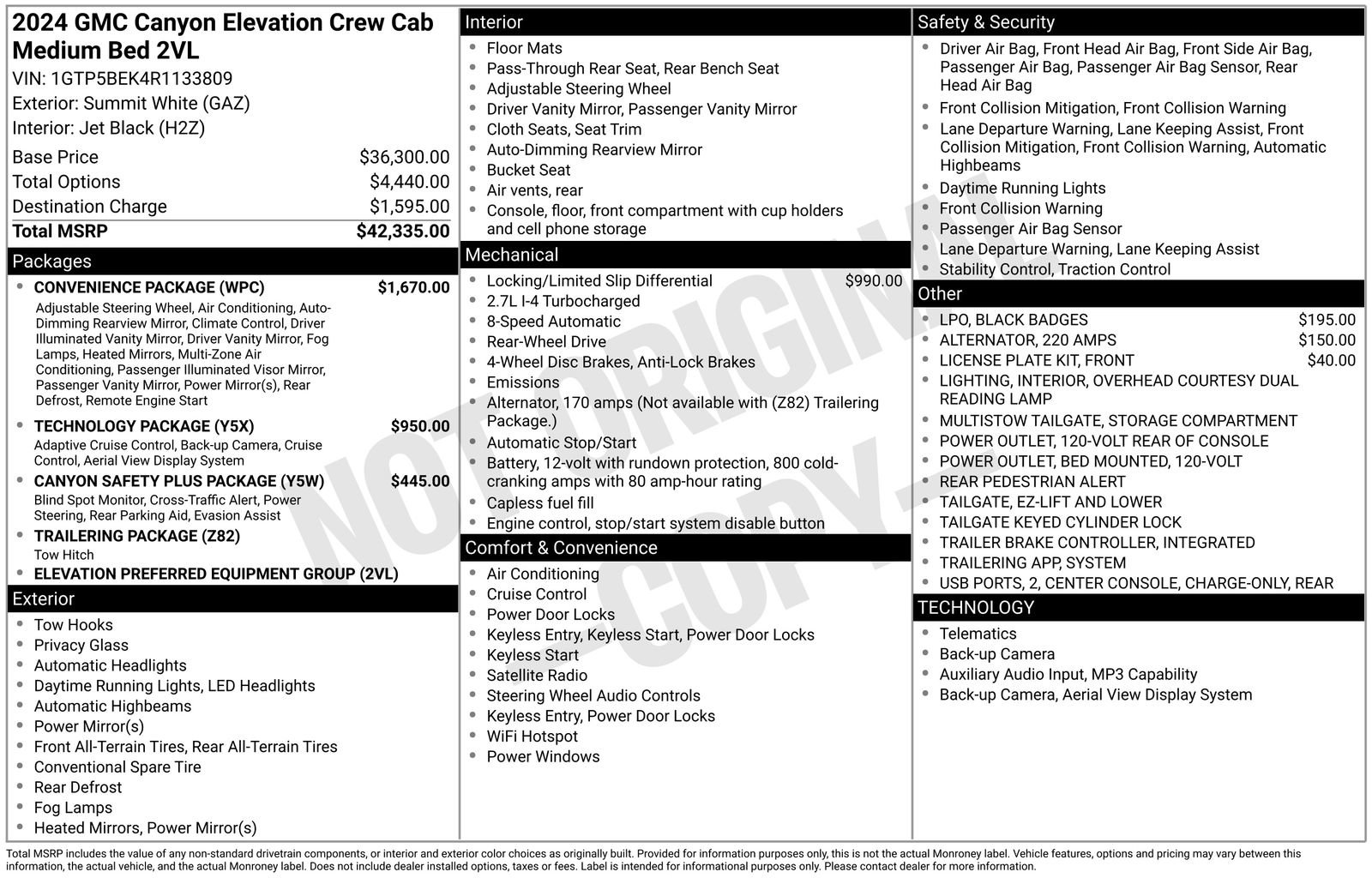 Used 2024 GMC Canyon Elevation w/ Convenience Package image 11