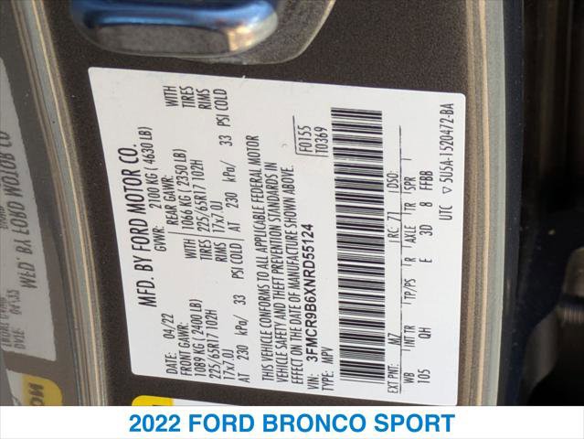 Used 2022 Ford Bronco Sport Big Bend image 26