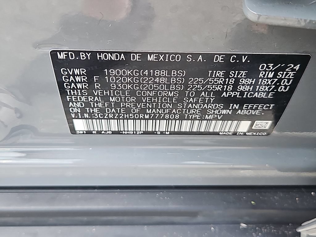 Certified 2024 Honda HR-V Sport image 12