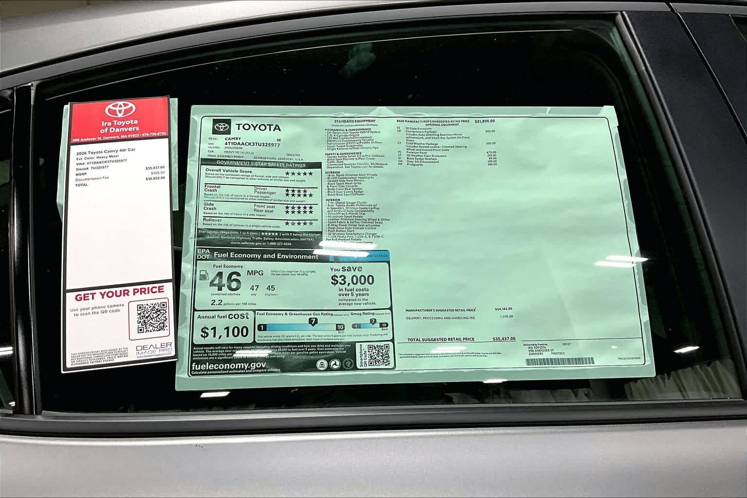 New 2026 Toyota Camry SE w/ Convenience Package FWD image 21