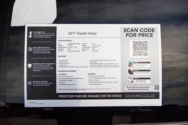 Used 2011 Toyota Venza AWD w/ Premium Pkg #2 image 29