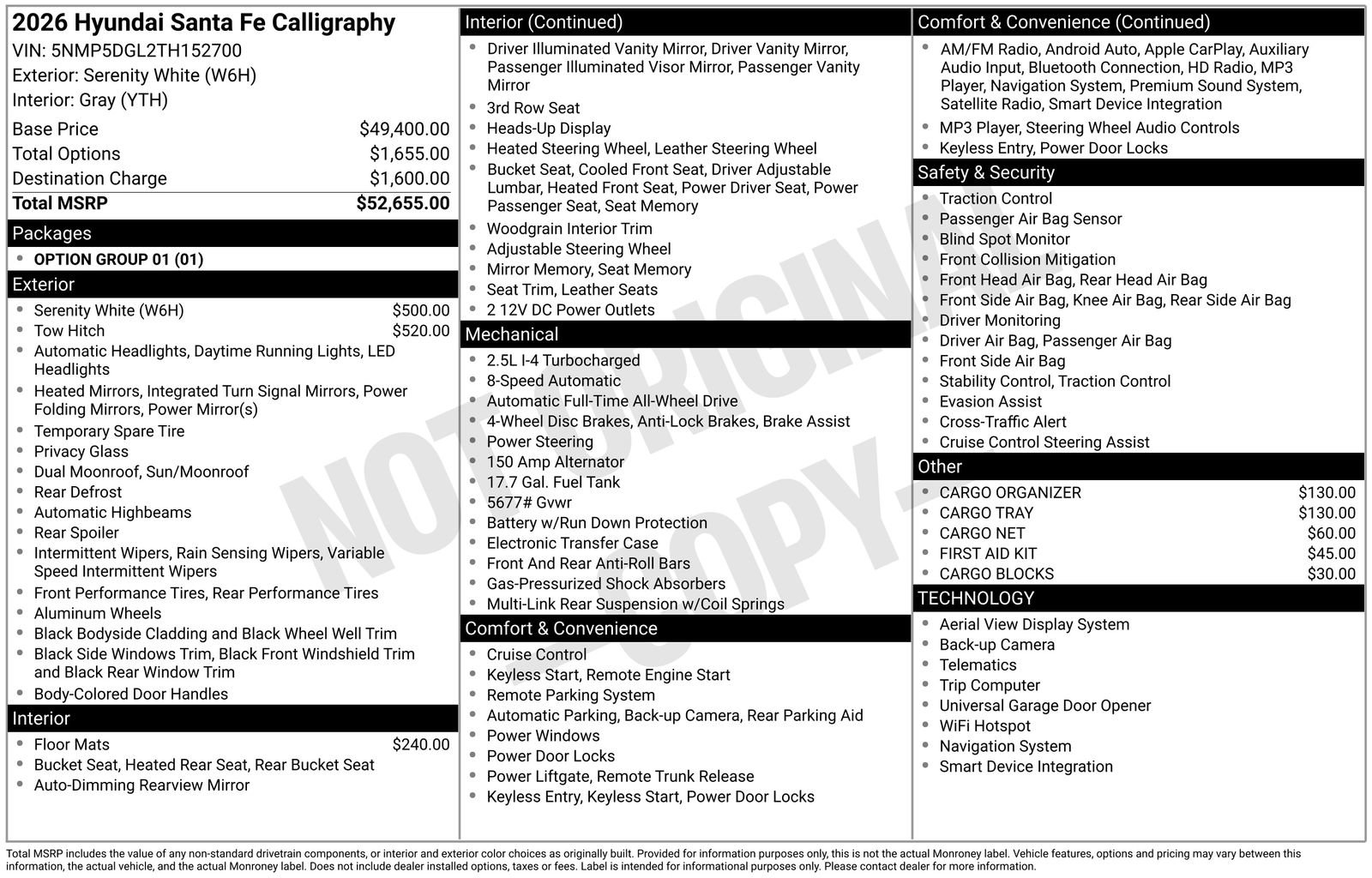 Used 2026 Hyundai Santa Fe Calligraphy image 32