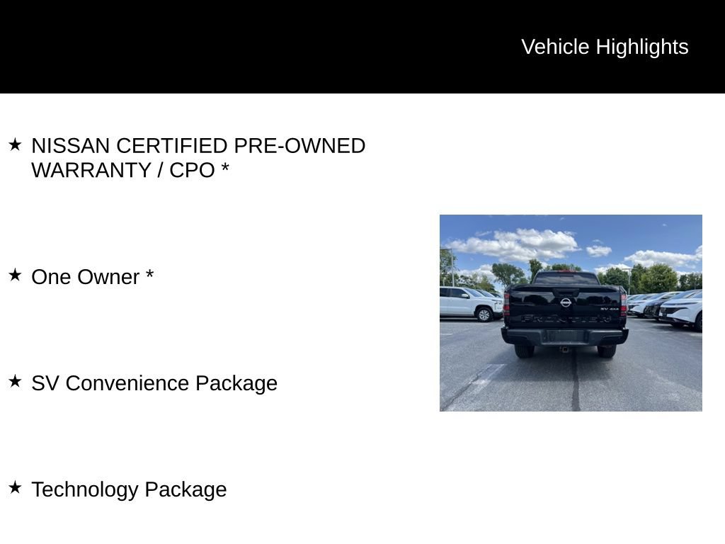 Used 2024 Nissan Frontier SV w/ SV Convenience Package AWD/4WD image 11