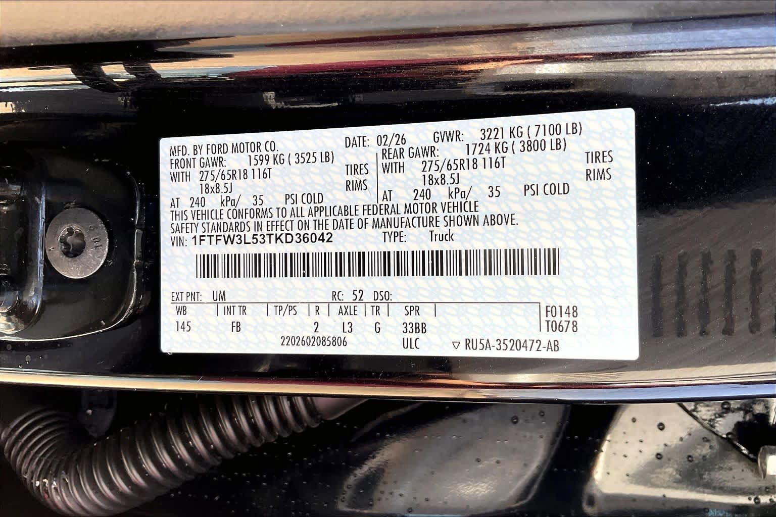 Used 2026 Ford F150 XLT w/ Equipment Group 302A MID AWD/4WD image 34