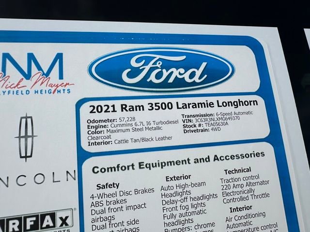 Used 2021 RAM 3500 Limited image 20