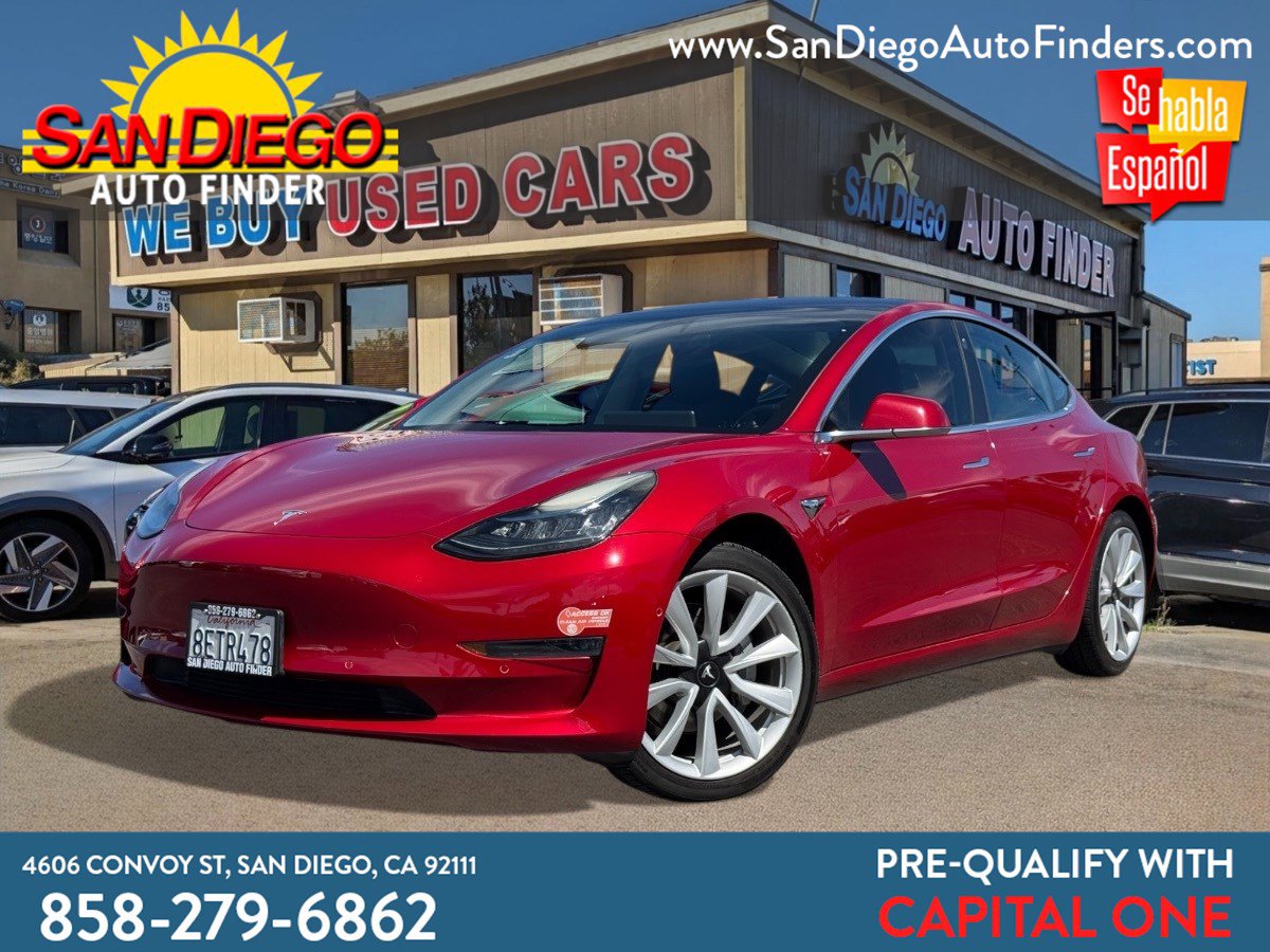 Used 2018 Tesla Model 3 Easy Financing, Call 858 279 6 image 1