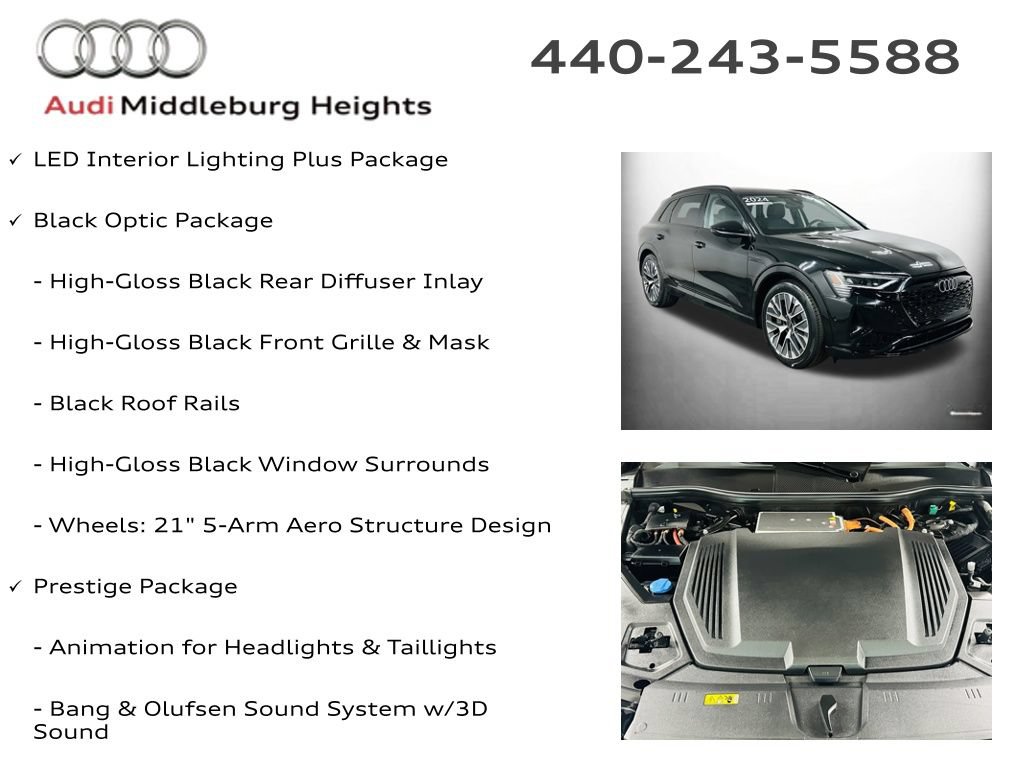Certified 2024 Audi Q8 e-tron Prestige w/ Prestige Package AWD/4WD image 7