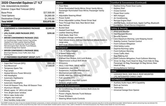 Used 2020 Chevrolet Equinox LT FWD image 5