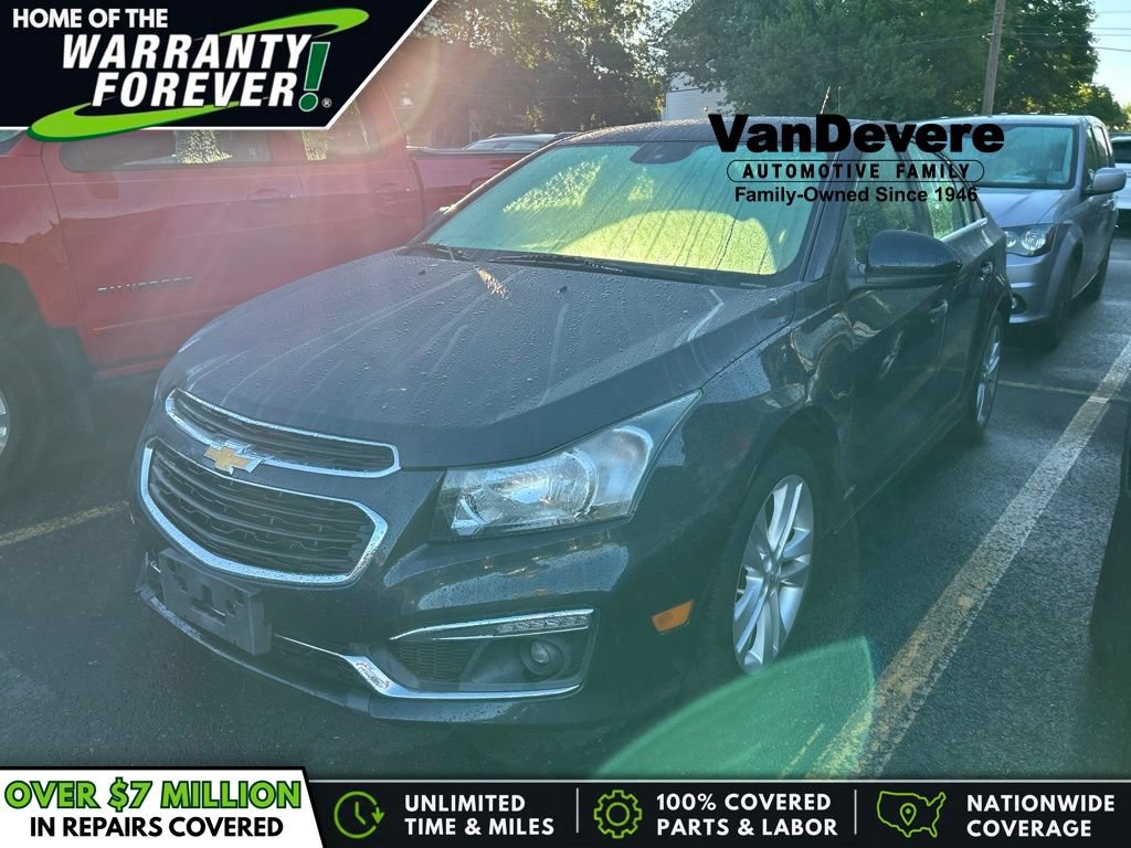 Used 2015 Chevrolet Cruze LTZ w/ Sun, Sound and Sport Package FWD image 1
