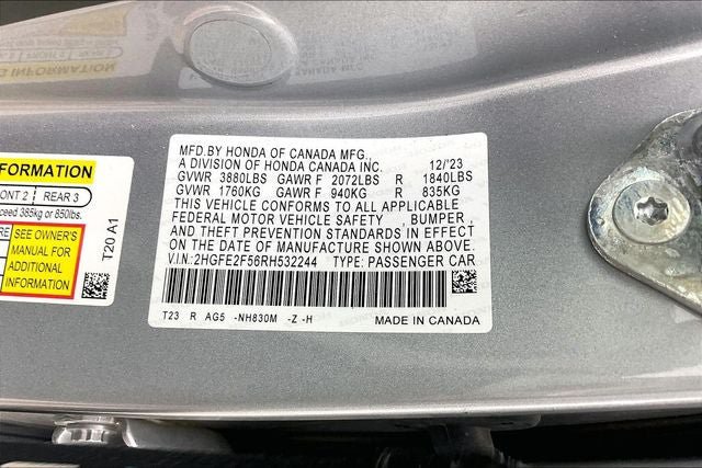 Certified 2024 Honda Civic Sport image 32