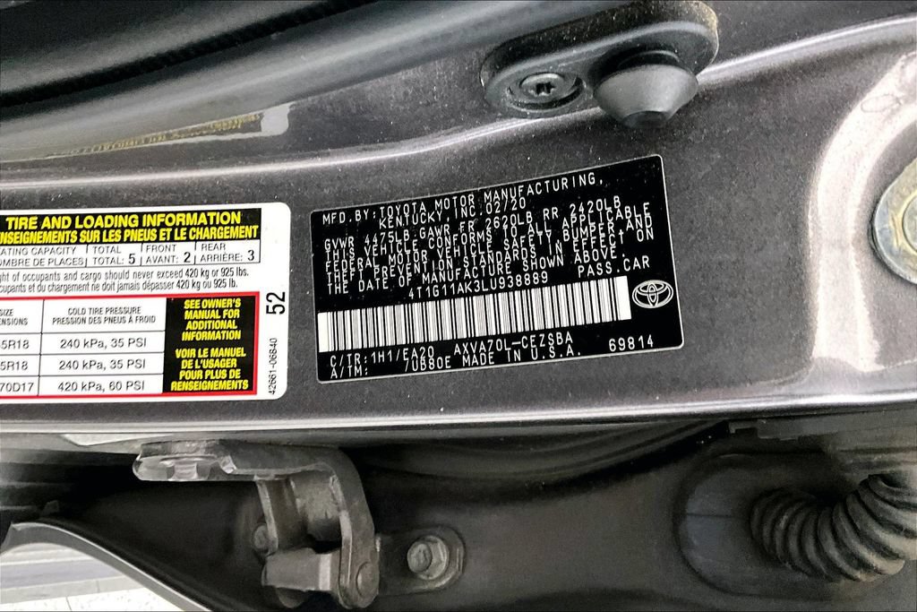 Used 2020 Toyota Camry SE FWD image 38