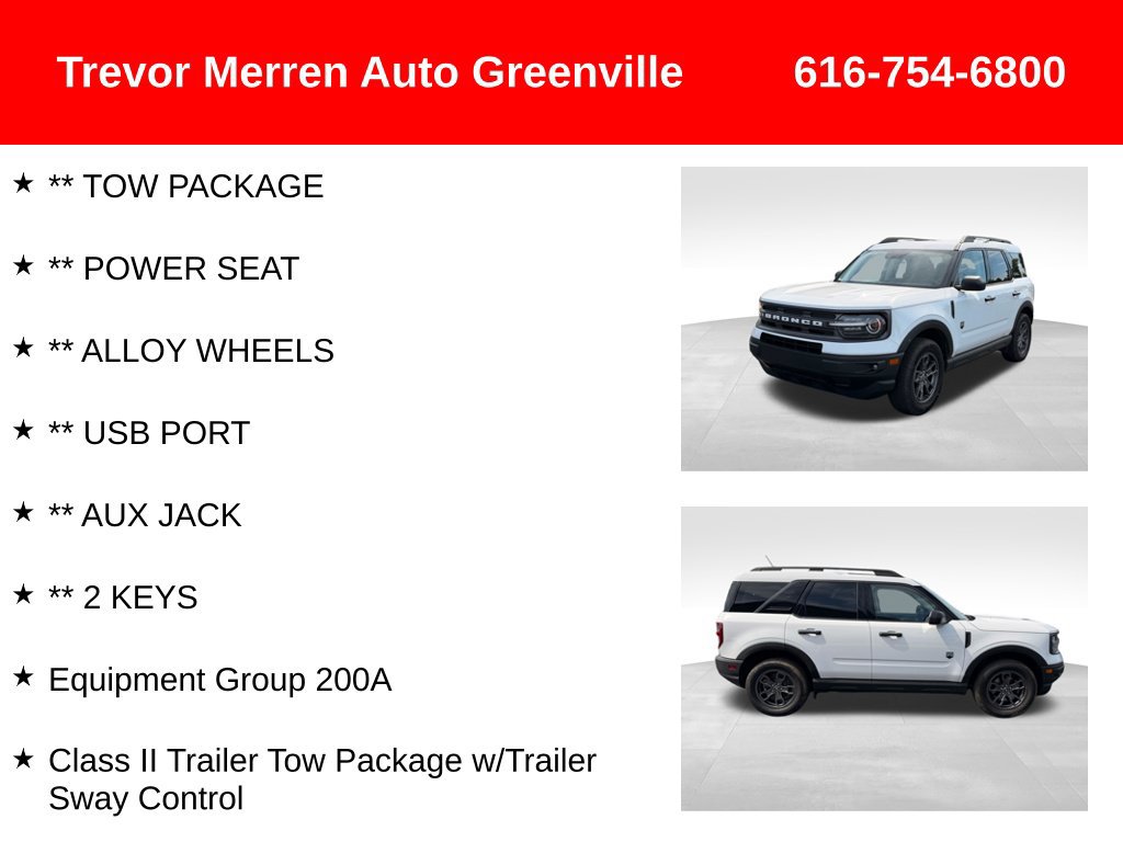 Used 2022 Ford Bronco Sport Big Bend w/ Convenience Package AWD/4WD image 14