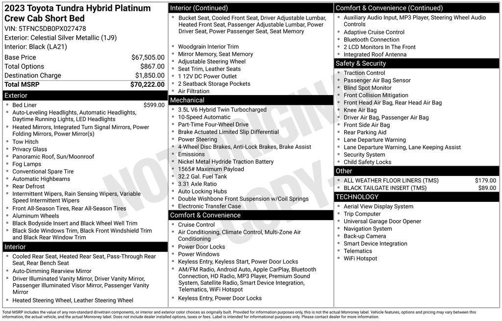 Used 2023 Toyota Tundra Platinum image 28