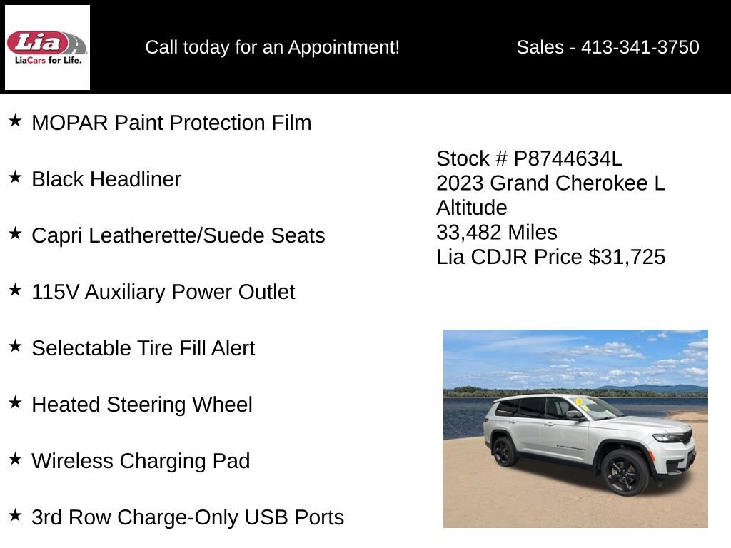 Certified 2023 Jeep Grand Cherokee L Laredo AWD/4WD image 31