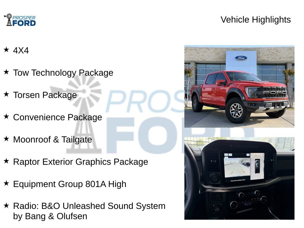 Used 2022 Ford F150 Raptor w/ Equipment Group 801A High AWD/4WD image 5